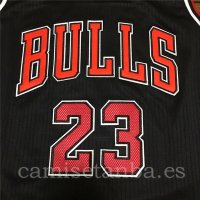 Camisetas NBA de Michael Jordan Chicago Bulls Negro Rojo