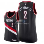 Camisetas NBA Mujer Wade Baldwin IV Portland Trail Blazers Negro Icon