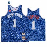 Camisetas NBA New York Knicks Obi Toppin Azul Throwback 2021