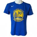 Camisetas NBA de Manga Corta Stephen Curry Golden State Warriors Nike Azul 17/18