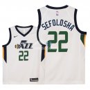 Camisetas de NBA Ninos Utah Jazz Thabo Sefolosha Blanco Association 2018