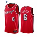 Camisetas NBA Nike Chicago Bulls NO.6 Alex Caruso 75th Season Diamante Rojo Ciudad 2021-22