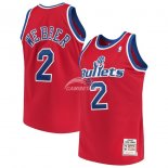 Camisetas NBA Washington Bullets Chris Webber Rojo Hardwood Classics 1994-95