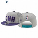 Snapbacks Caps NBA De Charlotte Hornets 9FIFTY Gris Purpura 2020-21