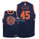 Camisetas de NBA Ninos New York Knicks Kadeem Allen Nike Marino Ciudad 2018