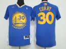 Camisetas NBA de Manga Corta Stephen Curry Golden State Warriors Azul