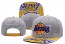 Snapbacks Caps NBA De Los Angeles Lakers Gris Amarillo-1