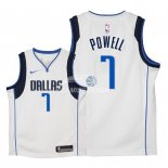 Camiseta NBA Ninos Dallas Mavericks Dwight Powell Blanco Association 2018