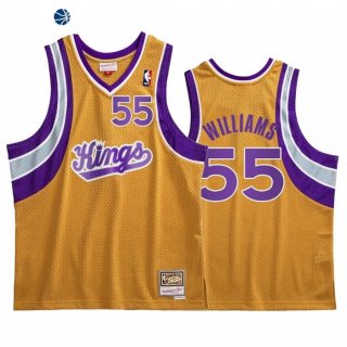 Camisetas NBA Sacramento Kings Jason Williams Oro Hardwood Classics