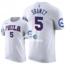 Camisetas NBA de Manga Corta Landry Shamet Philadelphia 76ers Blanco 17/18