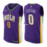 Camisetas NBA de DeMarcus Cousins New Orleans Pelicans Nike Púrpura Ciudad 17/18
