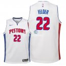 Camiseta NBA Ninos Detroit Pistons Kay Felder Blanco Association 2018