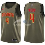Camisetas NBA Salute To Servicio Atlanta Hawks Spud Webb Nike Ejercito Verde 2018