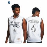 Camisetas NBA Philalphia 76ers Chris Webber Blanco Hardwood Classics 2021