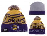 Gorritas NBA De Los Angeles Lakers Amarillo Púrpura