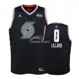 Camisetas de NBA Ninos Damian Lillard 2019 All Star Negro