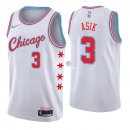 Camisetas NBA de Omer Asik Chicago Bulls Nike Blanco Ciudad 2018
