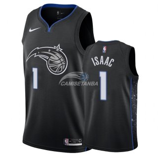 Camisetas NBA de Jonathan Isaac Orlando Magic Nike Negro Ciudad 18/19