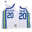 Camisetas NBA Atlanta Hawks NO.20 John Collins Blanco Throwback 2022
