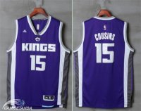 Camisetas NBA de DeMarcus Cousins Sacramento Kings Púrpura Blanco