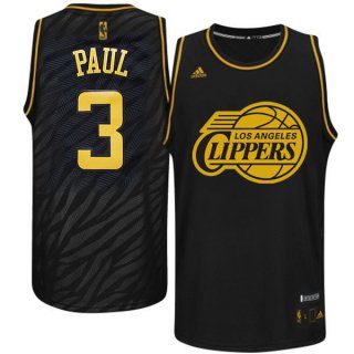 Camisetas NBA L.A.Clippers Metales Preciosos Moda Paul Negro