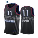 Camisetas NBA de Philadelphia Sixers Jaden Springer Nike Negro Ciudad 2021-22