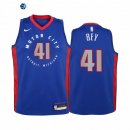Camiseta NBA Ninos Detroit Pistons Saddiq Bey Azul Ciudad 2020-21