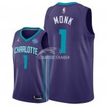 Camisetas NBA de Malik Monk Charlotte Hornets Púrpura Statement 30 Aniversario 18/19