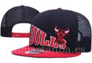 Snapbacks Caps NBA De Chicago Bulls Negro Rojo-2