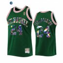 Camisetas NBA Milwaukee Bucks NO.24 Pat Connaughton Verde Throwback 2022