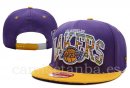 Snapbacks Caps NBA De Los Angeles Lakers Púrpura Amarillo-2