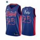 Camisetas NBA 2020 Navidad Detroit Pistons Derrick Rose Azul