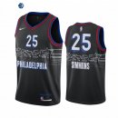 Camiseta NBA de Ben Simmons Philadelphia Sixers Negro Ciudad 2020-21