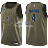 Camisetas NBA Salute To Servicio Indiana Pacers Victor Oladipo Nike Ejercito Verde 2018