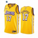 Camiseta NBA de Dennis Schroder Los Angeles Lakers Nike Amarillo Ciudad 2020