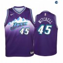 Camisetas de NBA Ninos Utah Jazz Donovan Mitchell Púrpural Hardwood Classics 19/20