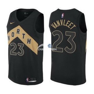 Camisetas NBA de Fred VanVleet Toronto Raptors Nike Negro City 17/18