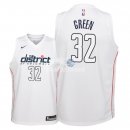Camisetas de NBA Ninos Washington Wizards Jeff Green Nike Blanco Ciudad 2018