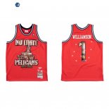 Camisetas NBA New Orleans Pelicans Zion Williamson X BR Remix Rojo Hardwood Classics