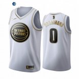 Camiseta NBA de Andre Drummond Detroit Pistons Blanco Oro 2019-20
