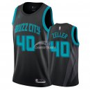 Camisetas NBA de Cody Zeller Charlotte Hornets Nike Negro Ciudad 18/19