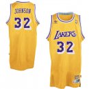 Camisetas NBA de Magic Johnson Los Angeles Lakers Amarillo