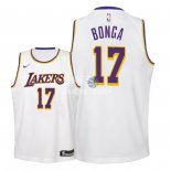 Camisetas de NBA Ninos Los Angeles Lakers Isaac Bonga Blanco Association 18/19