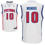 Camisetas NBA de Greg Monroe Detroit Pistons Blanco