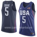 Camisetas NBA de Kevin Durant USA 2016 Azul