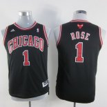 Camiseta NBA Ninos Chicago Bulls Derrick Rose Negro