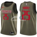 Camisetas NBA Salute To Servicio Houston Rockets Robert Horry Nike Ejercito Verde 2018