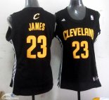 Camisetas NBA Mujer LeBron James Cleveland Cavaliers Negro