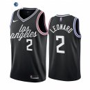 Camisetas NBA Nike Los Angeles Clippers NO.2 Kawhi Leonard Negro Ciudad 2022-23