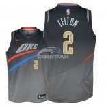 Camisetas de NBA Ninos Oklahoma City Thunder Raymond Felton Nike Gris Ciudad 2018